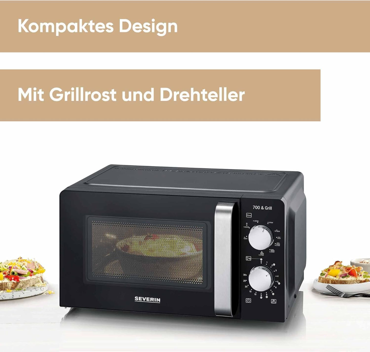7781 Mikrowelle, 2-in-1 (Mikrowelle+Grill), 17L