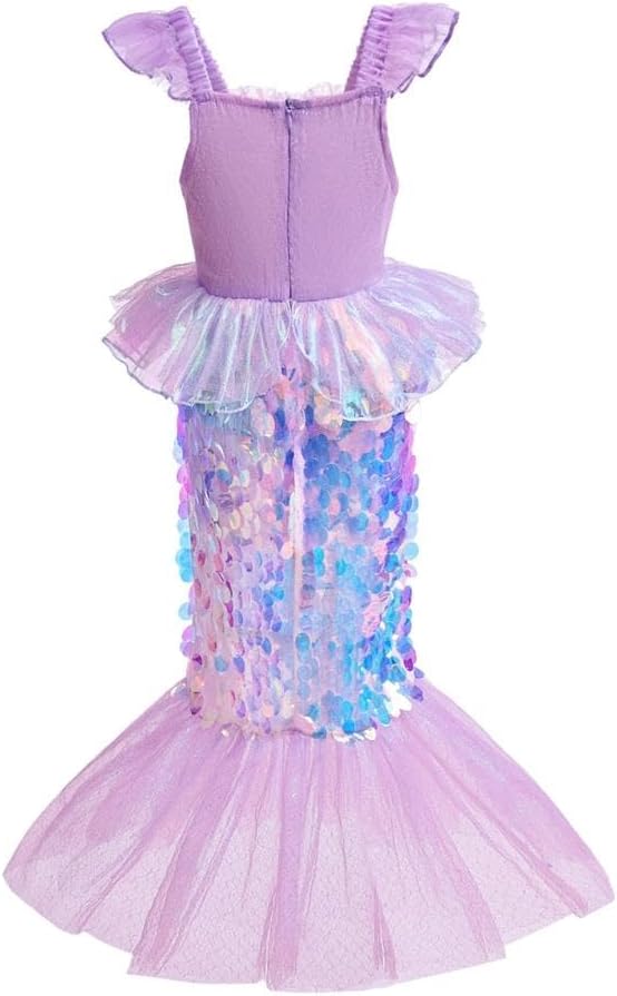 Meerjungfrau-Kostüm, Kleid mit Accessoires 4-5 Jahre