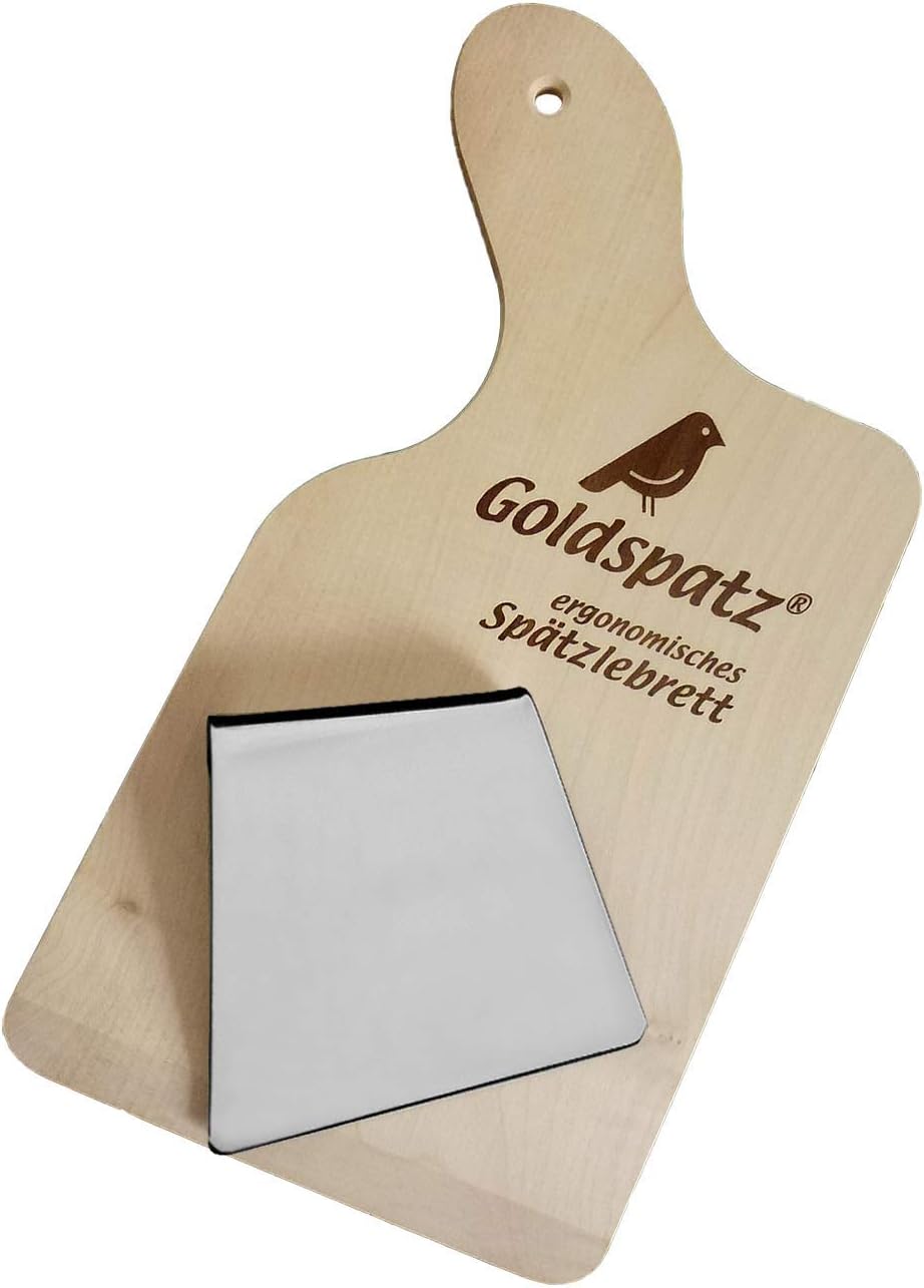 Ergonomisches Spätzlebrett mit Schaber