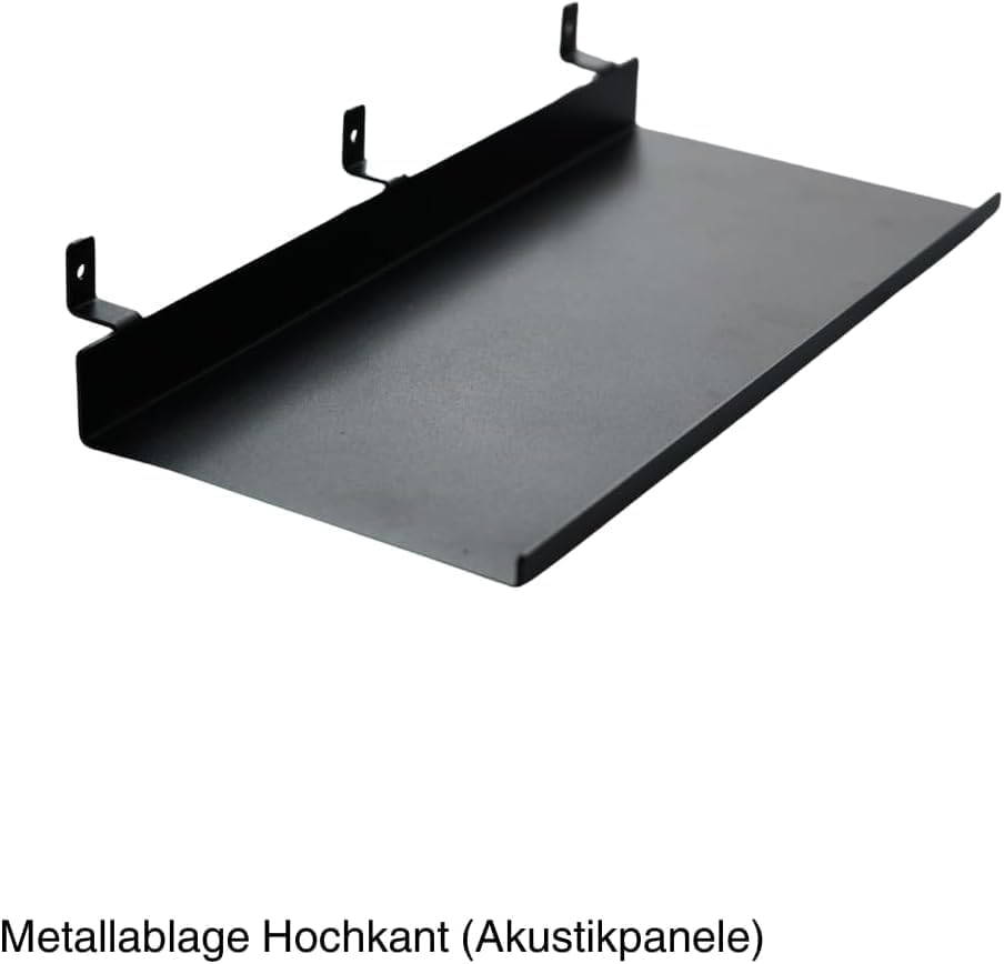 Wandorganizer für Akustikpaneele, Metallablage (klein) für Akustikpaneele hochkant