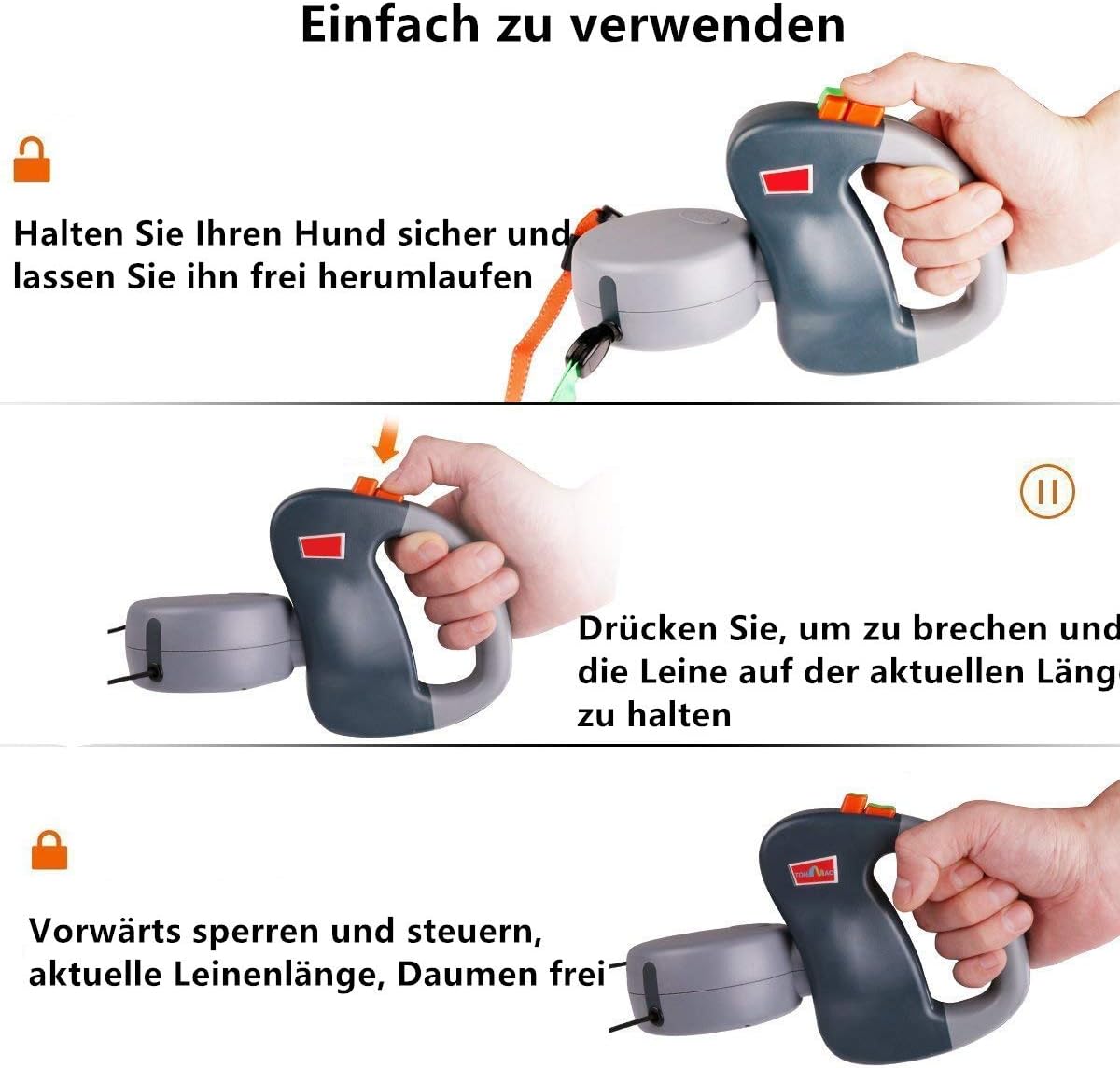 Doppelleine für 2 Hunde