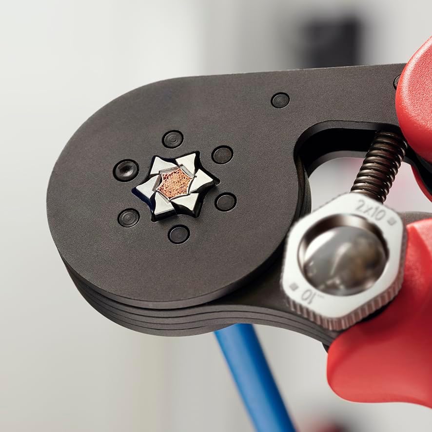 Selbsteinstellende Crimpzange für Aderendhülsen, Hexagonal-Crimp automatisch Standardverpackung