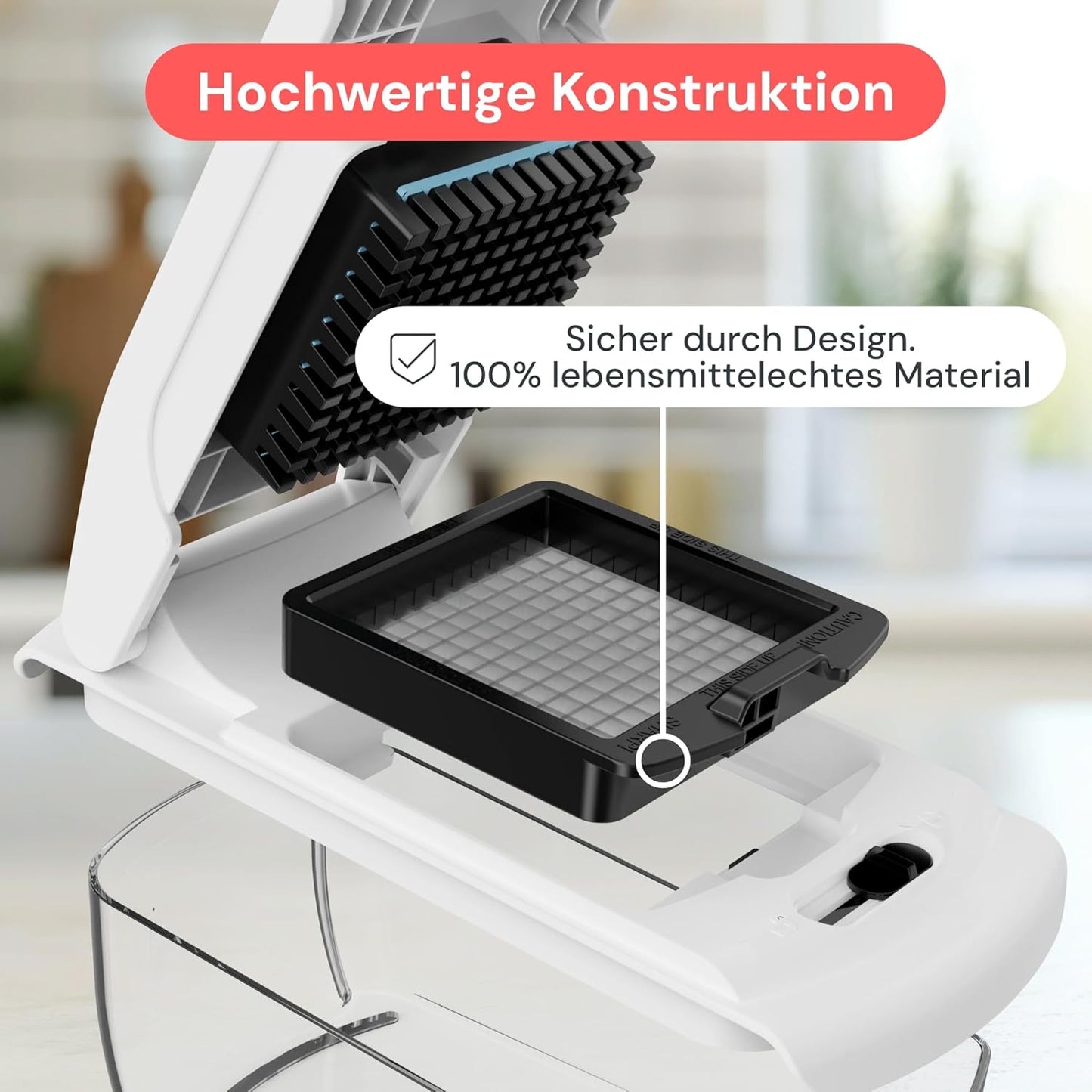 Gemüseschneider & Mandoline, Weiss 8-in-1