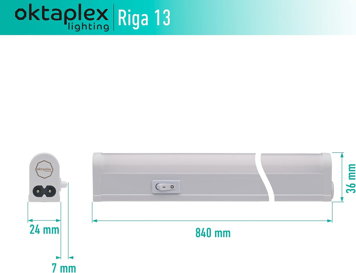Riga LED-Unterbauleuchte, 84cm | 12,7w 1 Stück