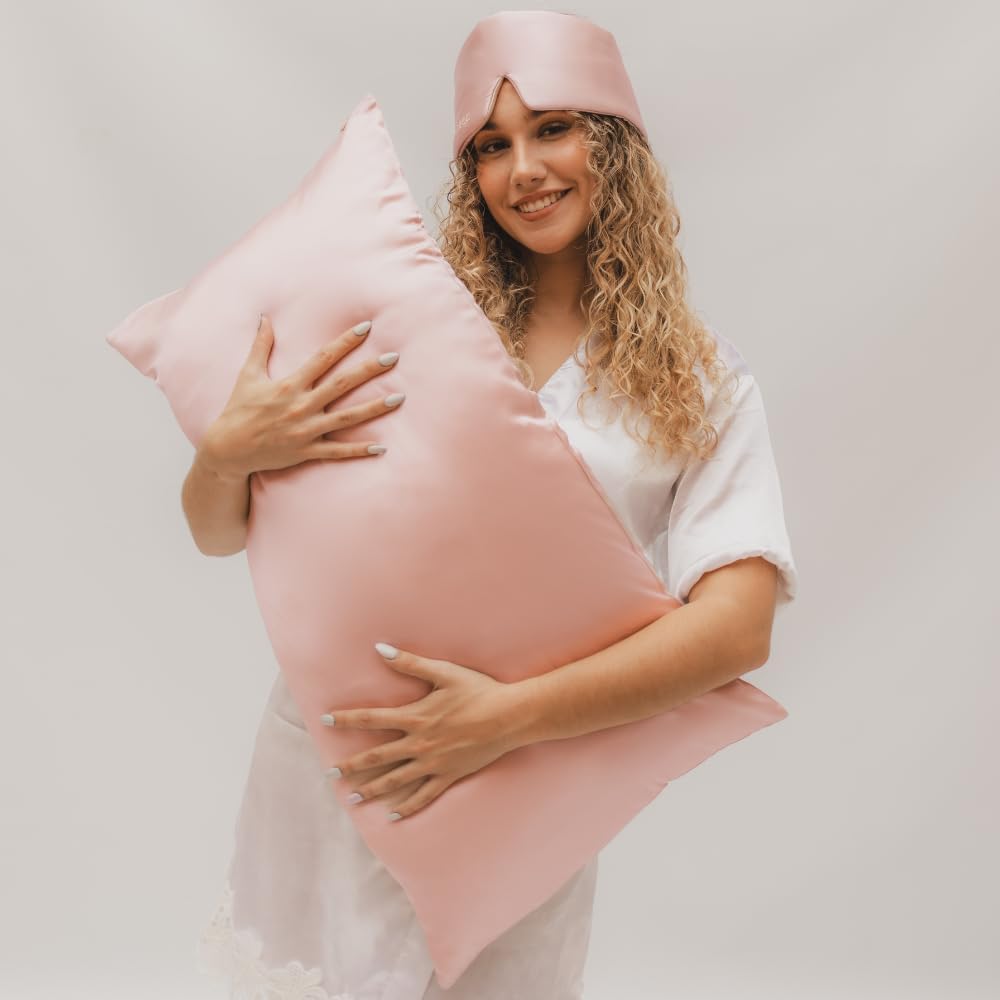 Seidenschlafmaske, Rosa