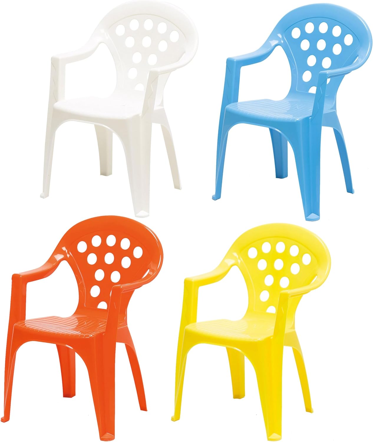 Kinder Garten-Sitzgruppe (1 Tisch, 4 Stühle), 1 Tisch 4 Stühle bunt