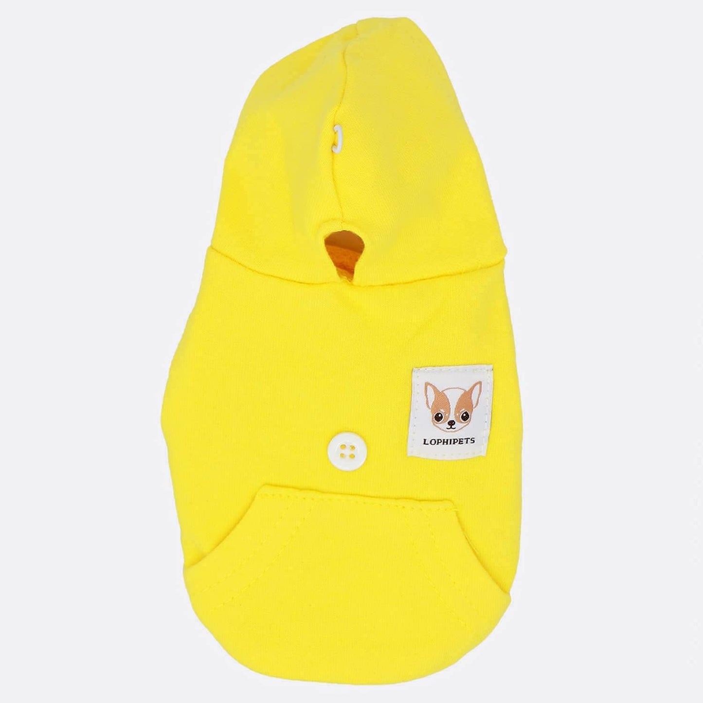Hunde Hoodie für kleine Hunde, XX-Small (Pack of 1) gelb