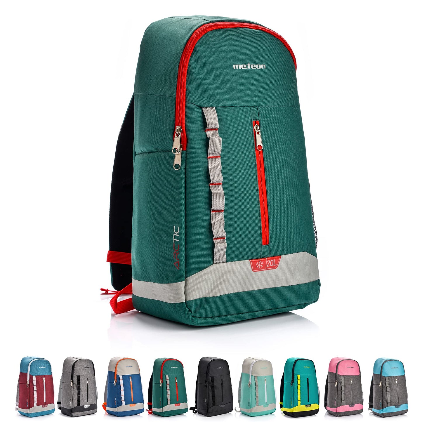 Meteor Arctic 74657 Thermal Backpack, 20 Lang Mehrfarbig