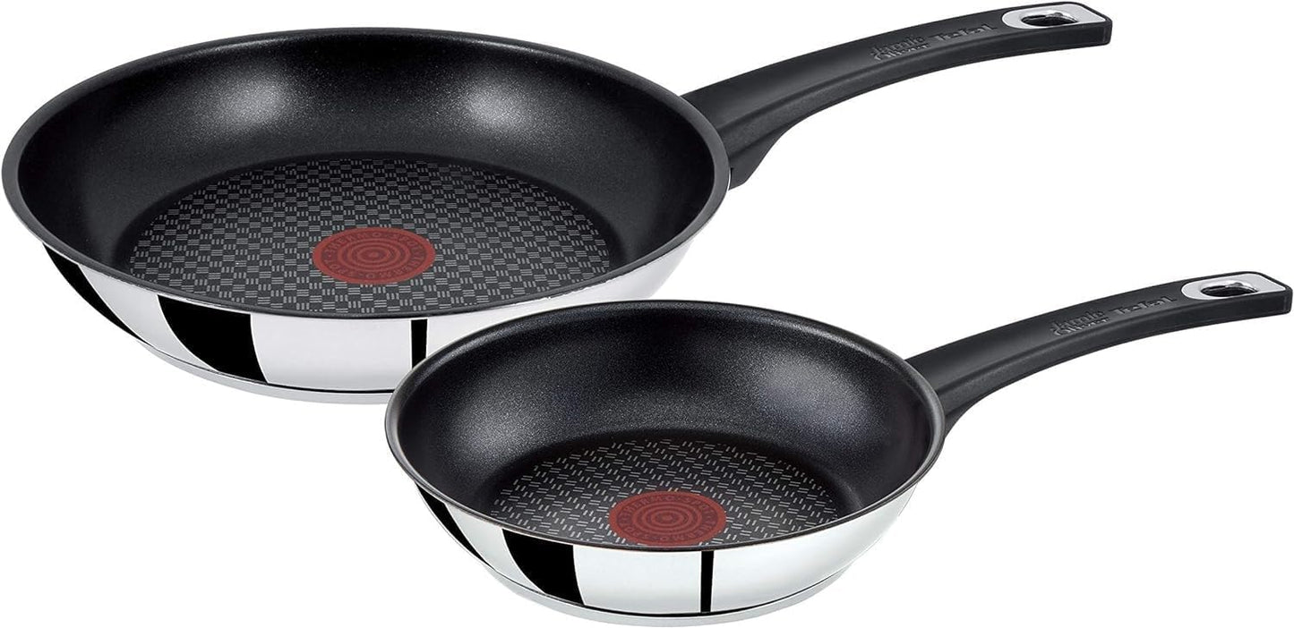 Edelstahl Bratpfannen-Set, induktionsgeeignet (2 Stück)