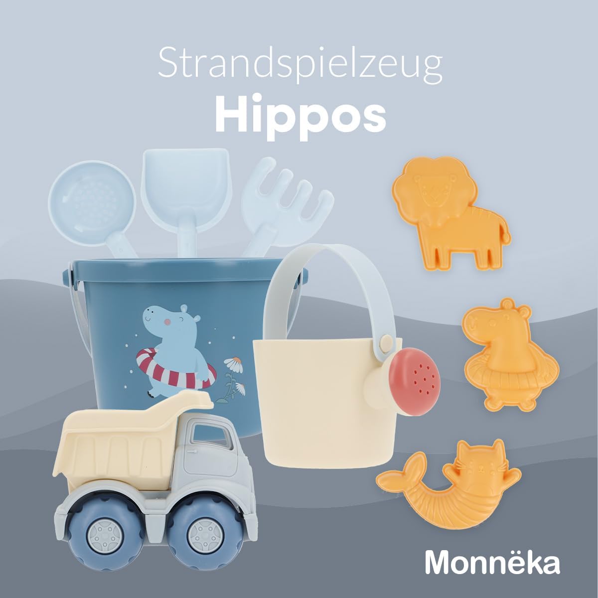 Strandspielzeug-Set, Hippos