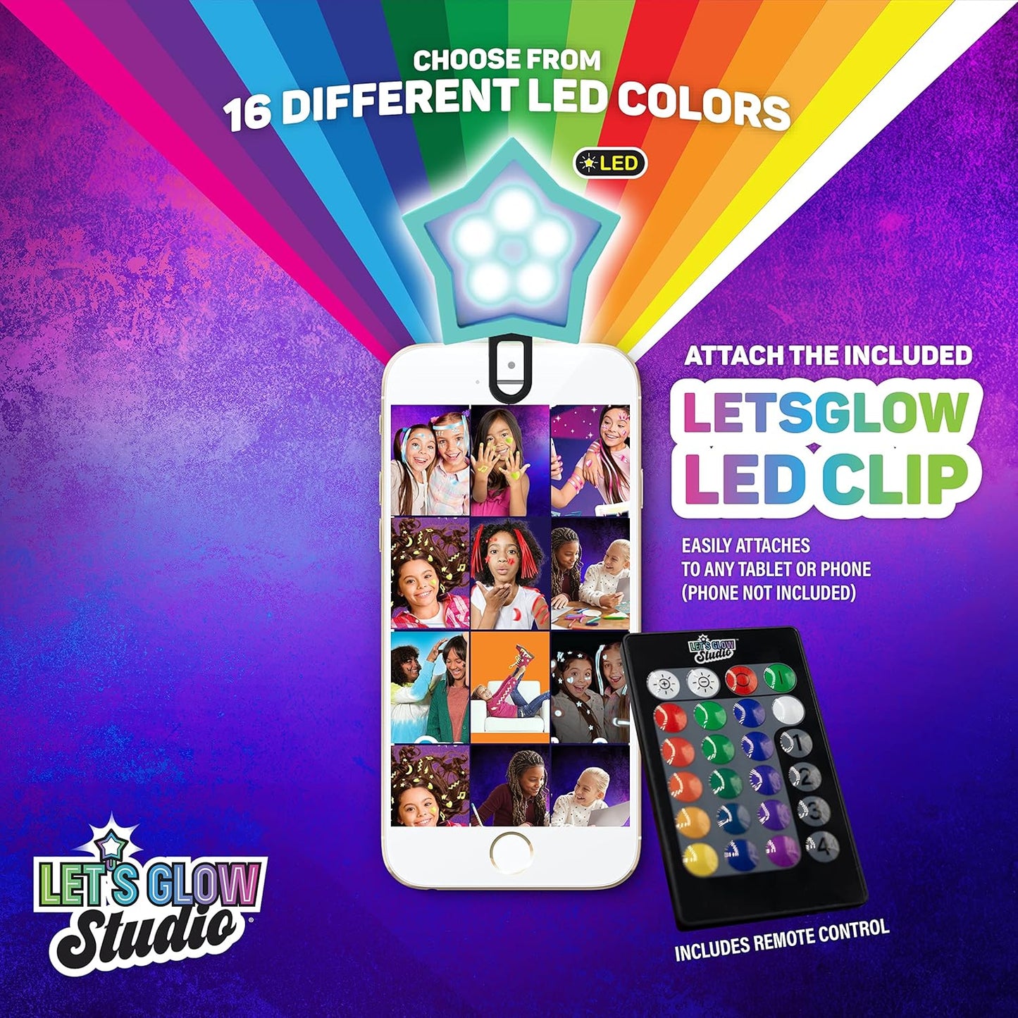 Let's Glow Studio LG3360 Fashion & Styling mit LED Clip, Komplettset Fashion & Styling