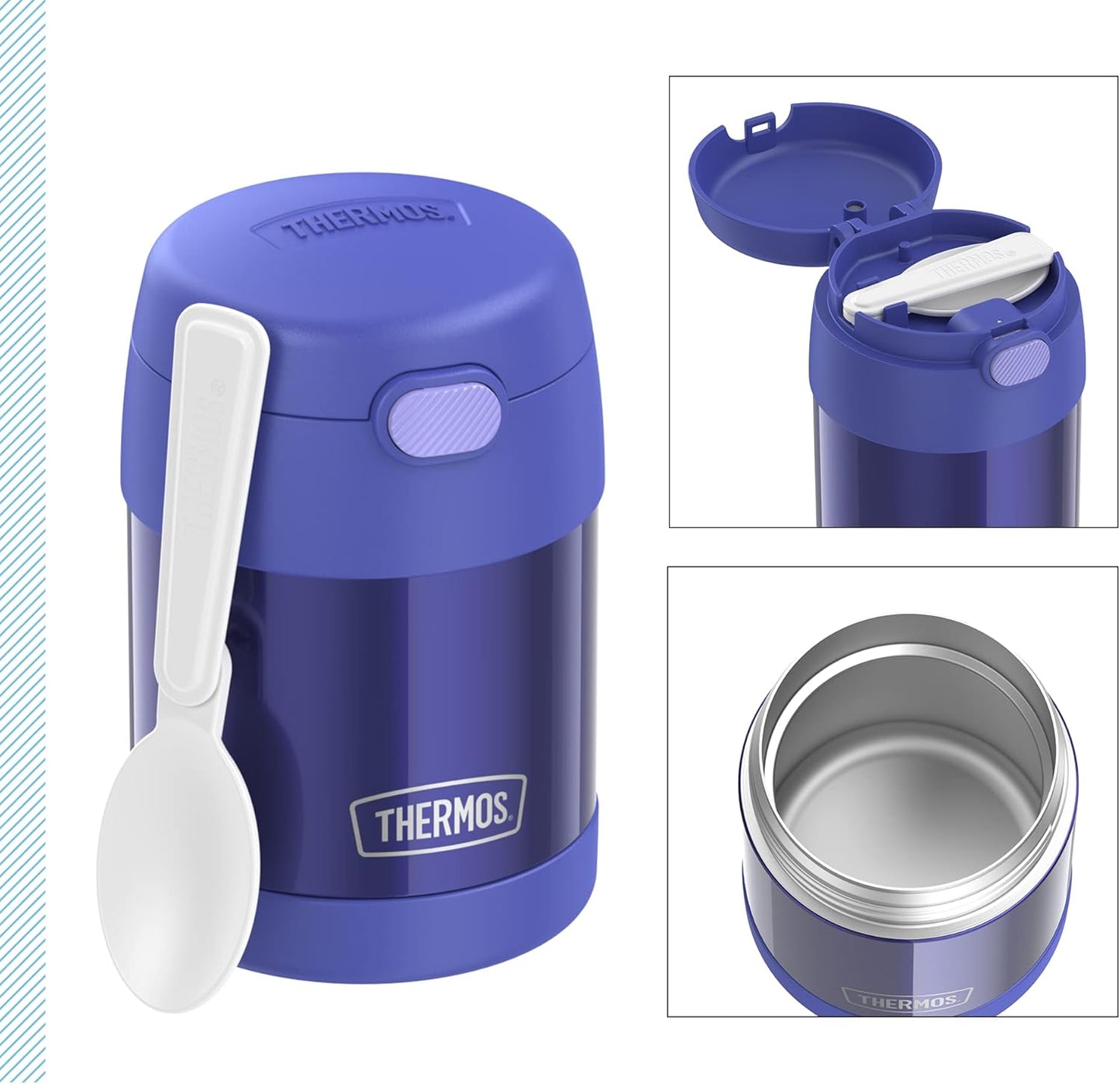 THERMOS Kinder Thermobehälter mit Löffel 0,30l, Purple