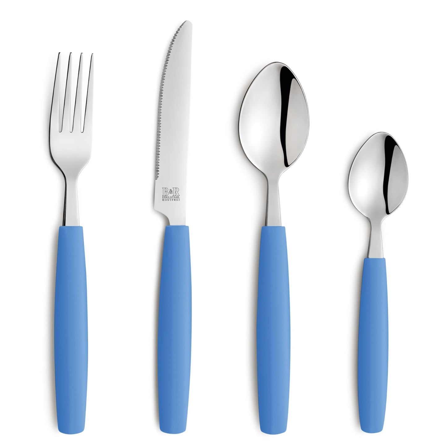 VALOA Besteck-Set für 4 Personen, Hellblau