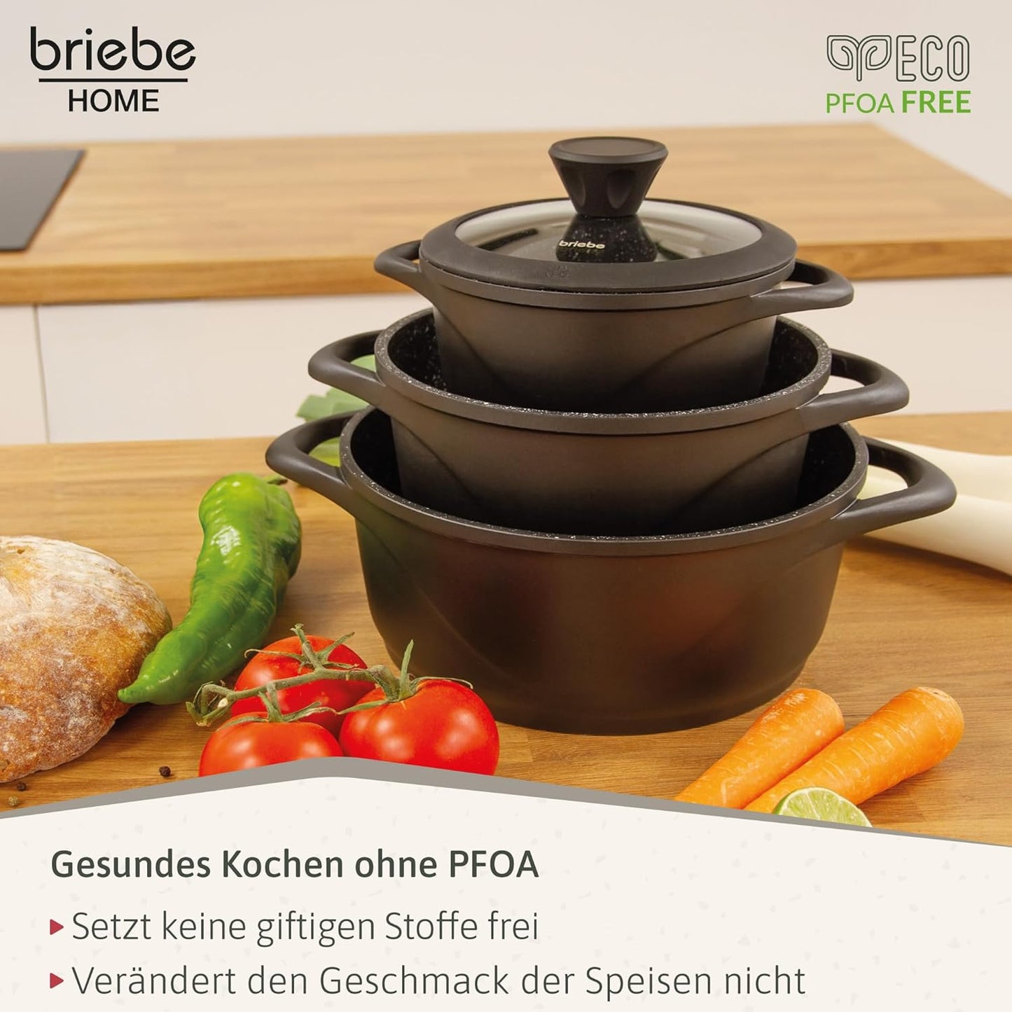 6-teiliges Induktion-Kochtopfset MGK-18S