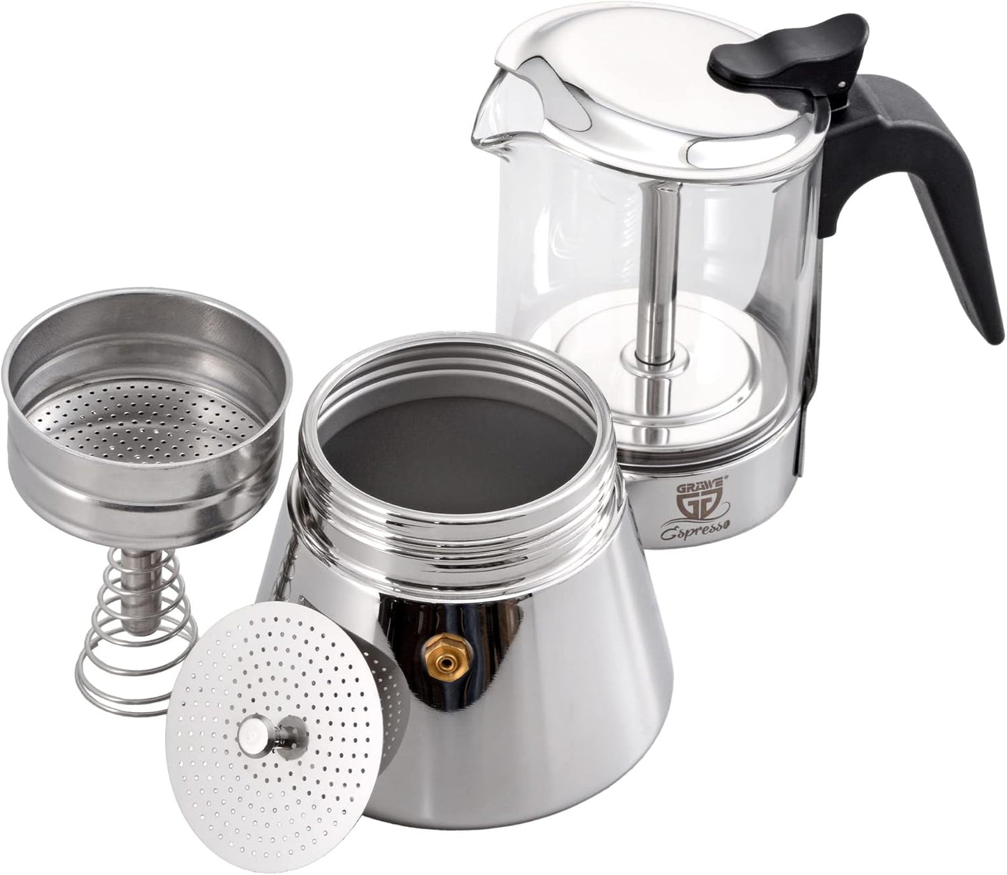 Espressokocher mit Glaskanne, 240 ml