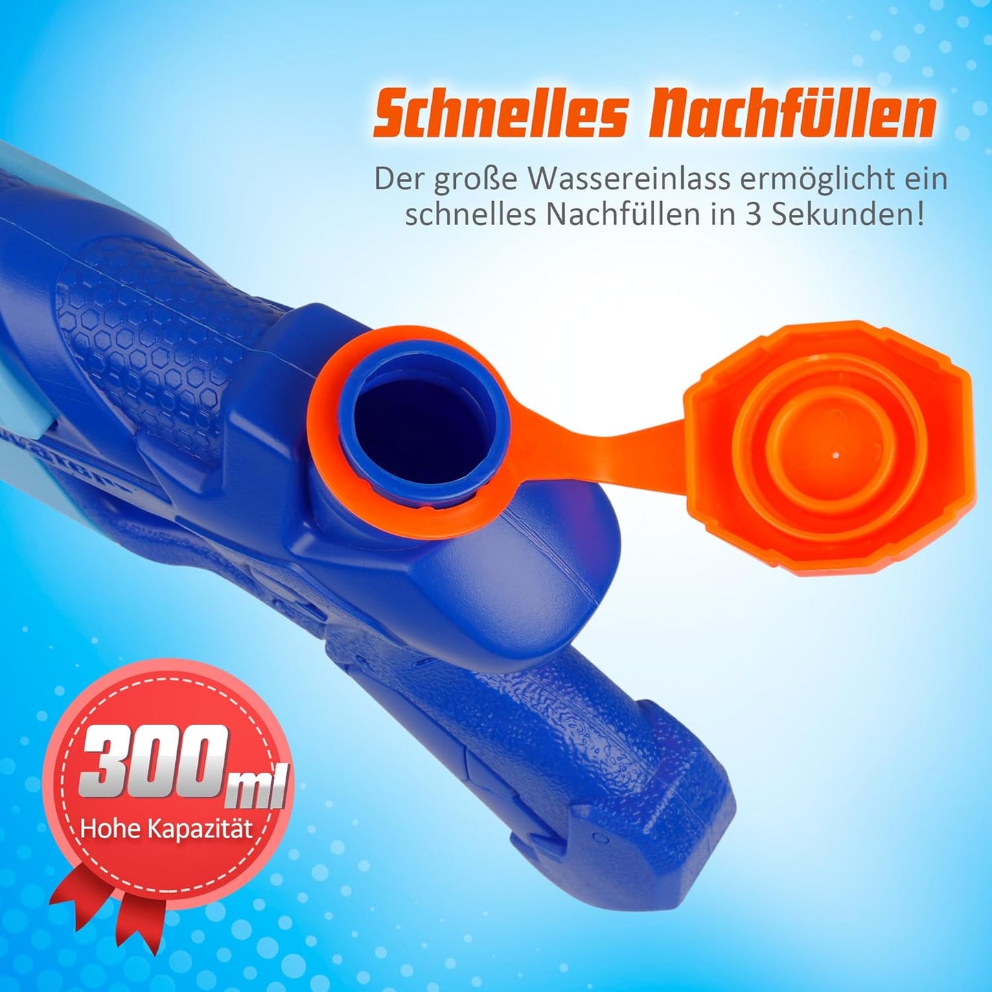 Wasserpistolen, 2 Stück, 300ml