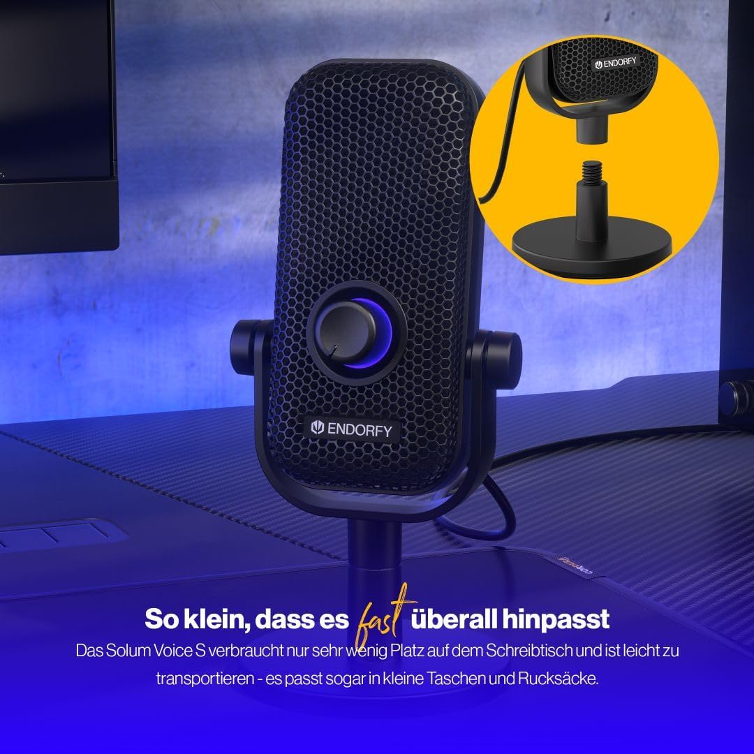 Mikrofon für Streaming und Podcast mit RGB