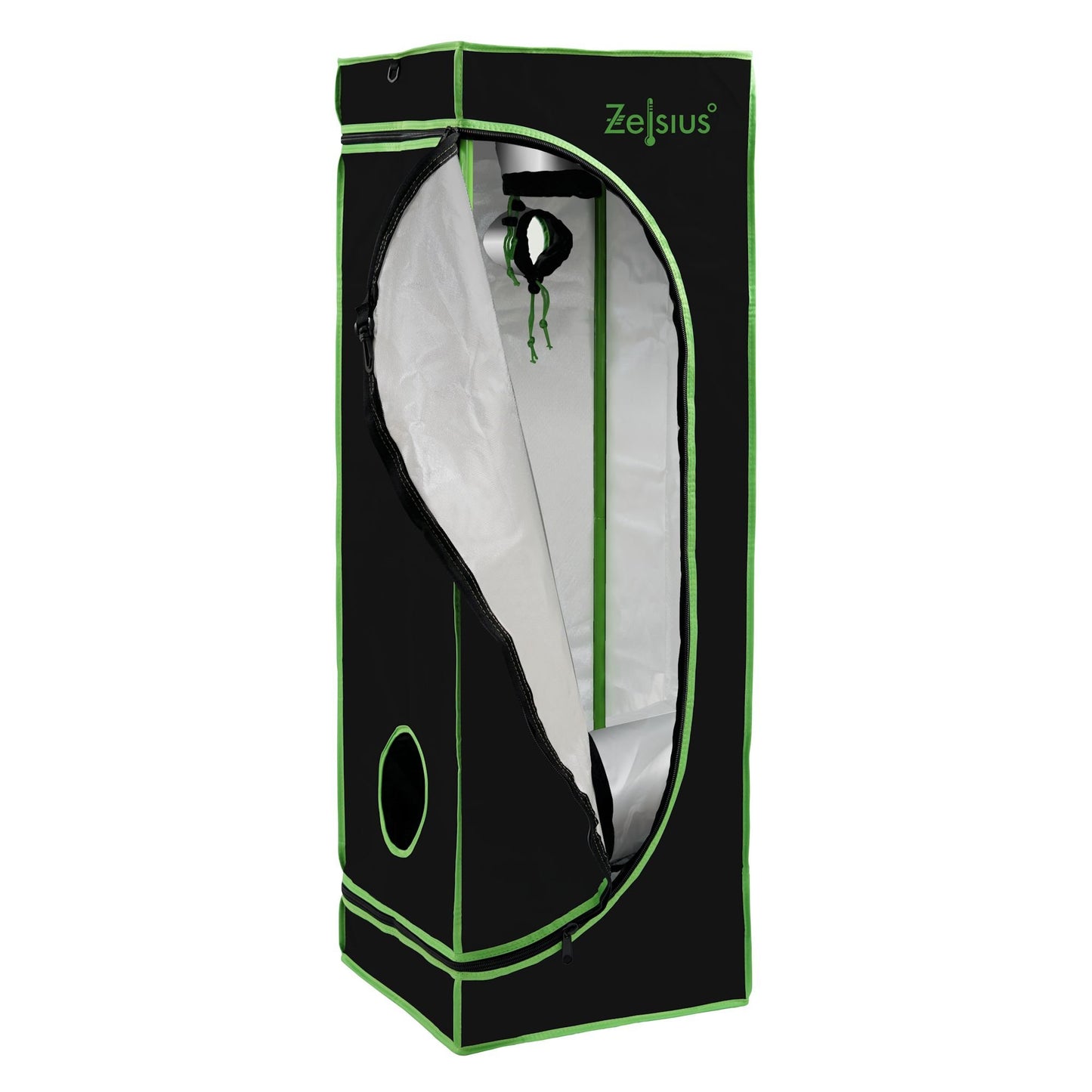 Growzelt MyHomeGrow, Schwarz 100 x 100 x 200 cm
