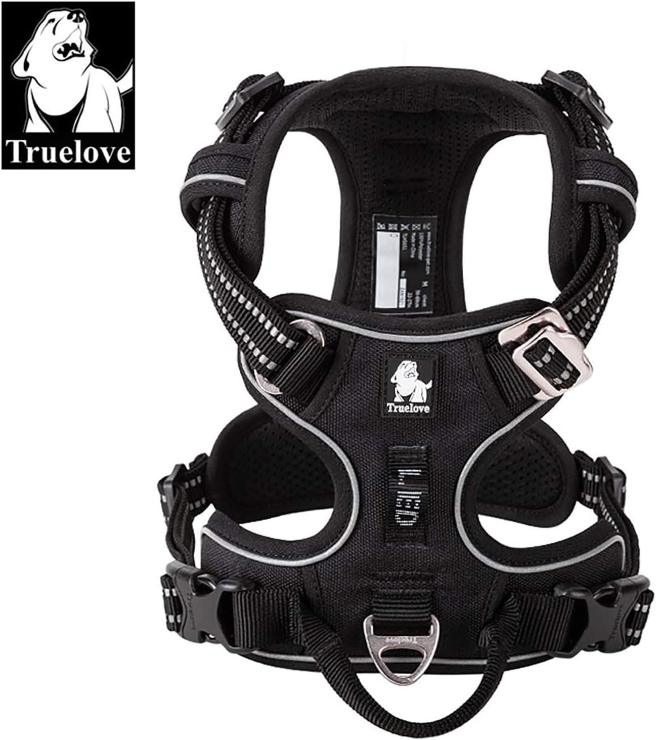 Hundegeschirr, XL / Schwarz