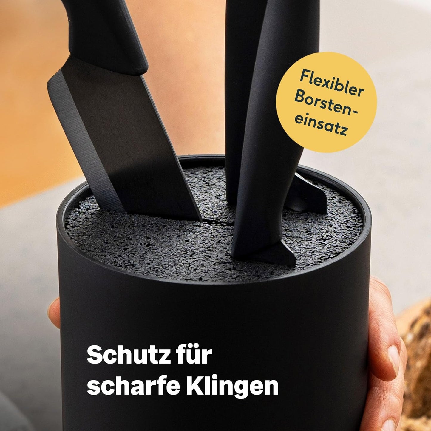 Messerhalter, Schwarz