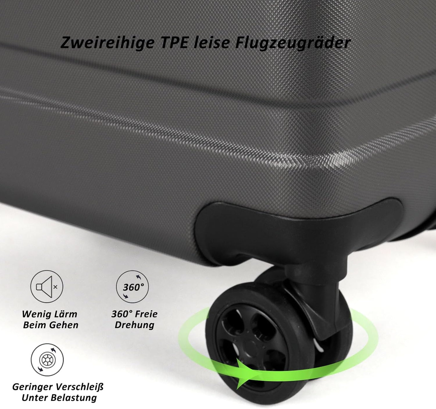 Handgepäck-Hartschalenkoffer, Dunkelgrau M (20 Zoll)