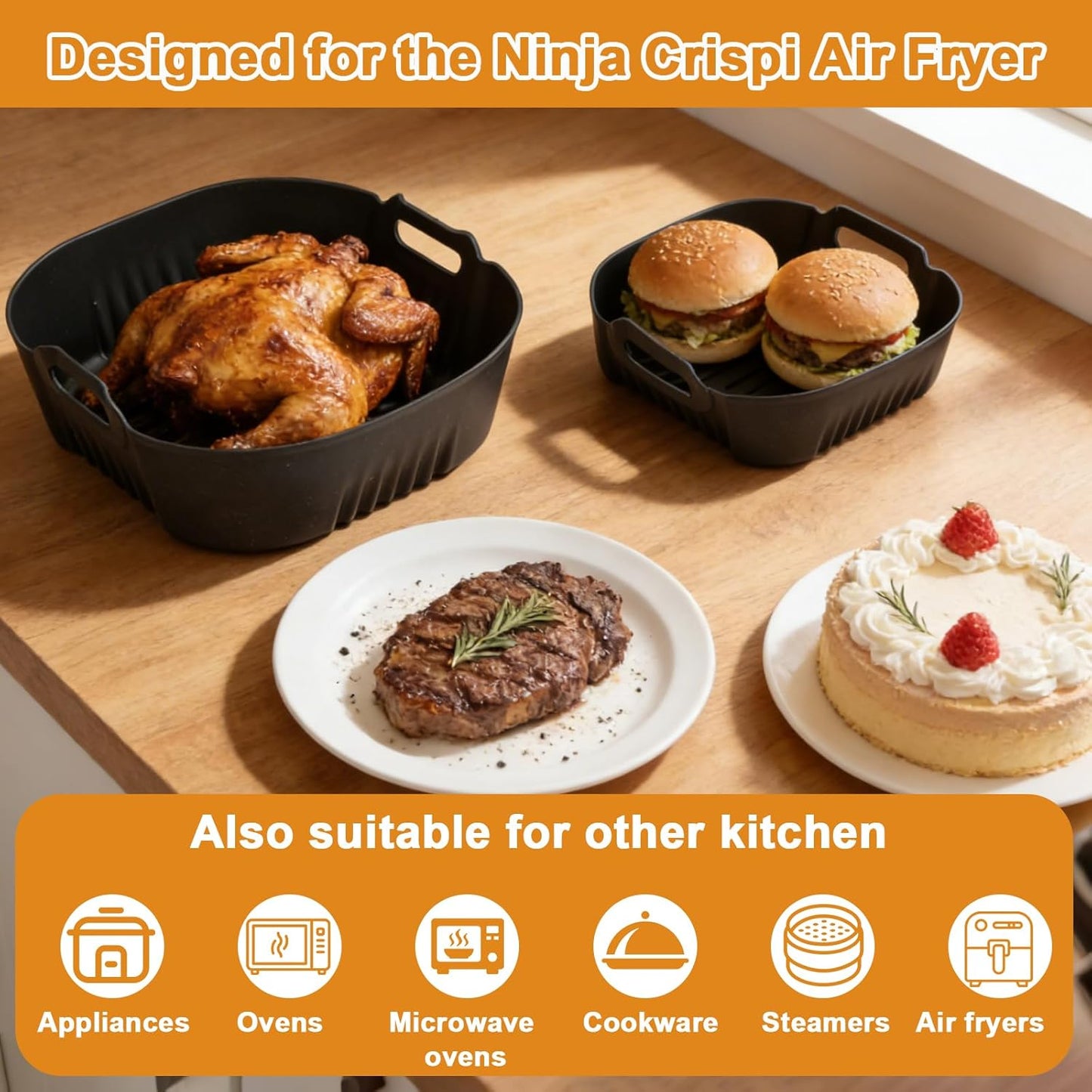 Heissluftfritteuse-Zubehör-Set für Ninja Crispi