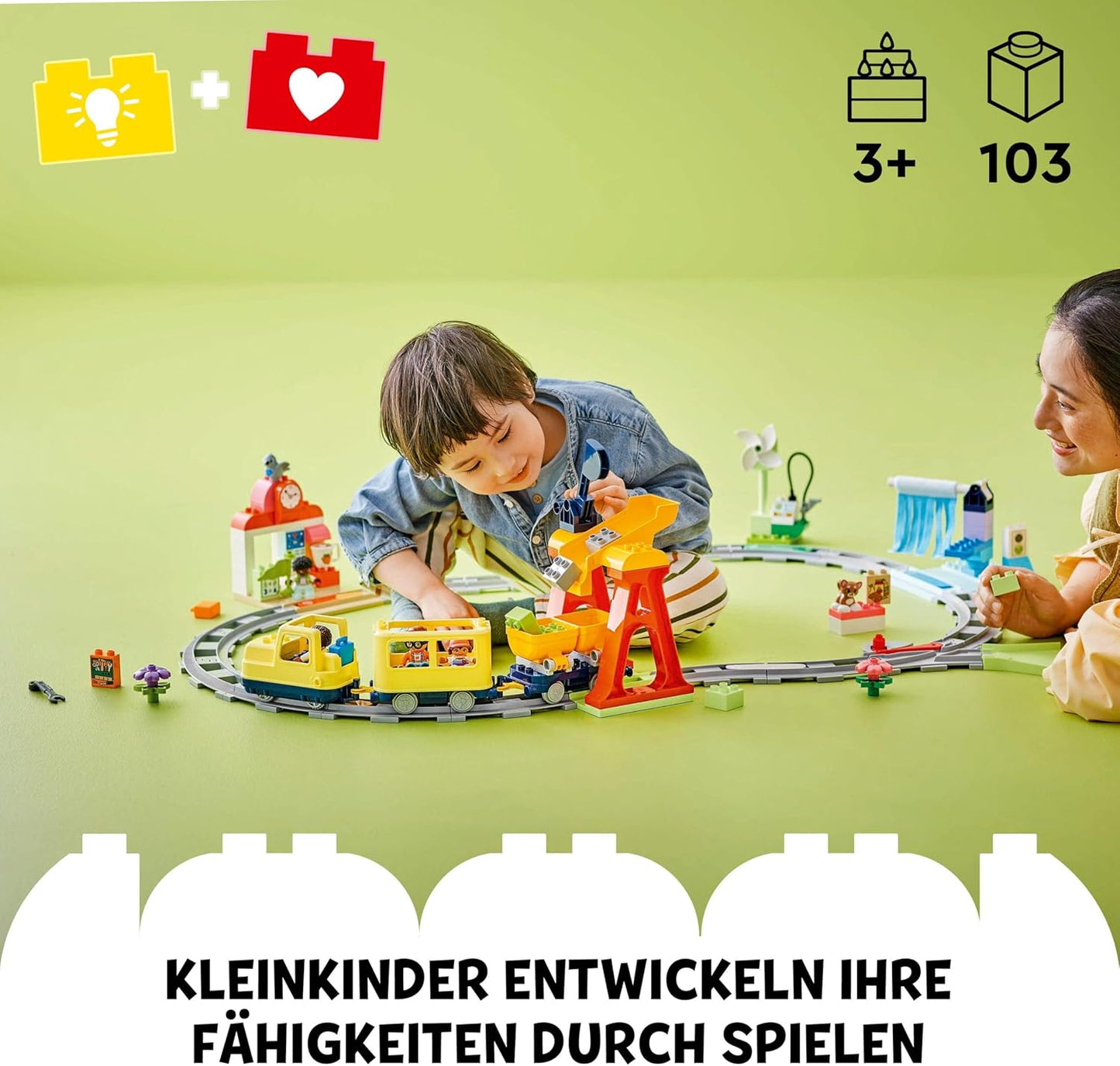 Grosse interaktive Eisenbahn