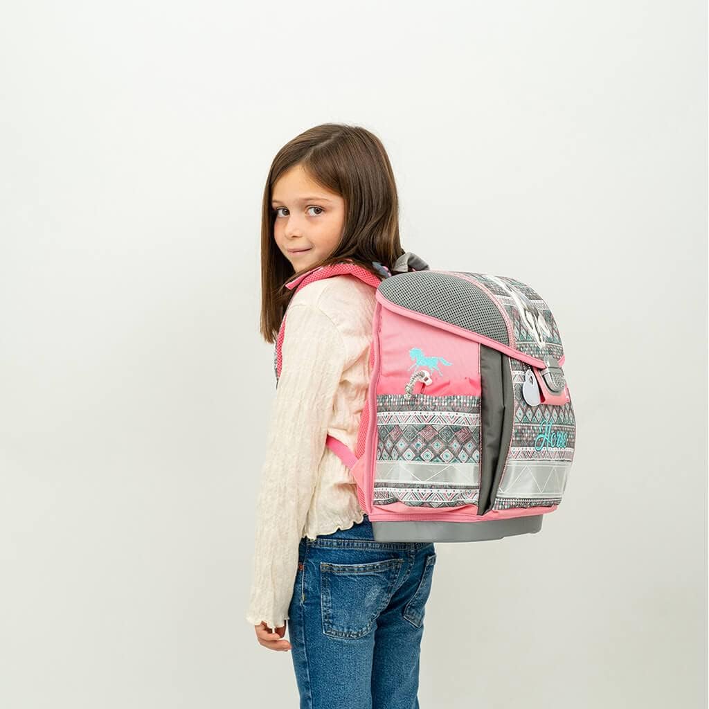 Classy Schulranzen-Set, 36 x 32 x 19 cm Horse Aruba Blue