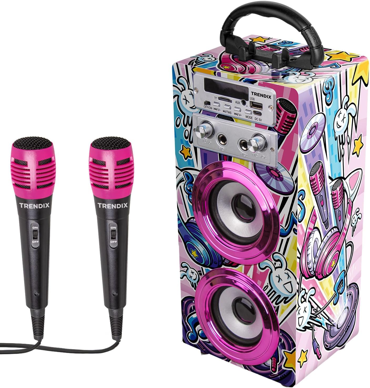 Karaoke-Maschine für Kinder mit Mikrofonen, Party Edition