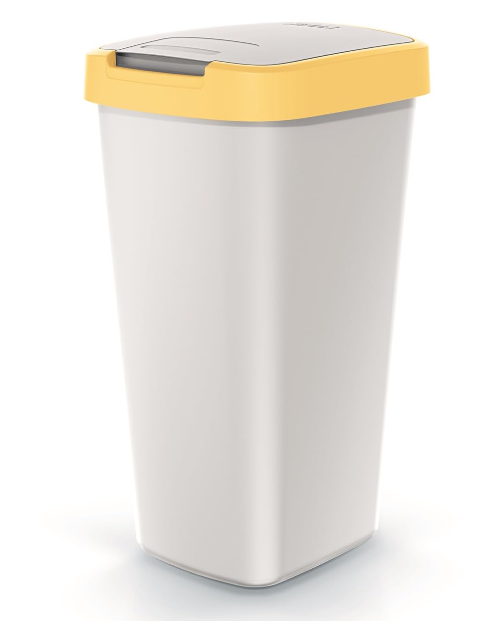 Mülleimer mit Deckel, 45L / Gelb