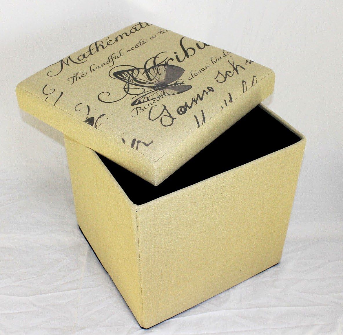 Faltbarer Sitzhocker mit Aufbewahrungsbox