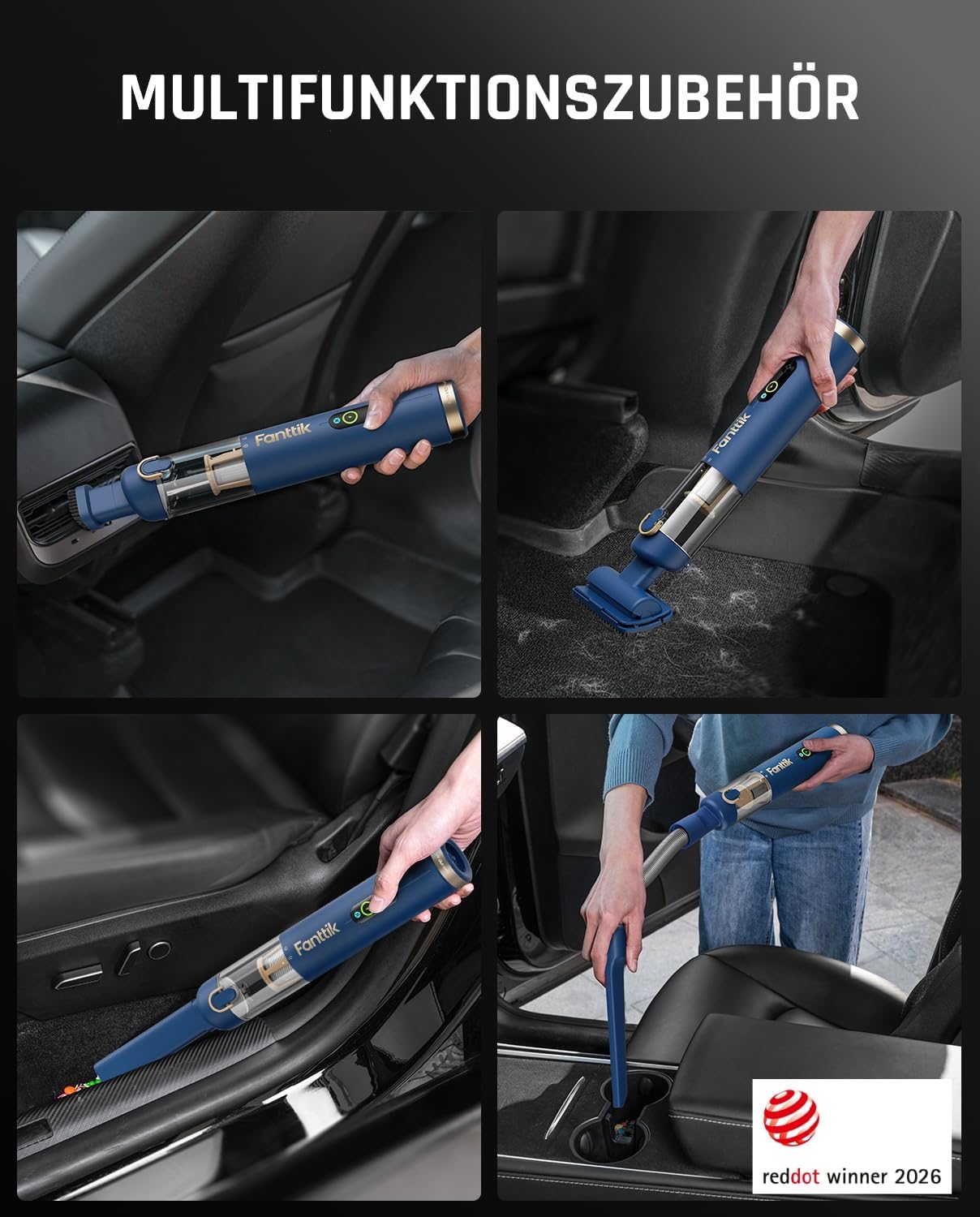 Slim V10 APEX Autostaubsauger, Blau