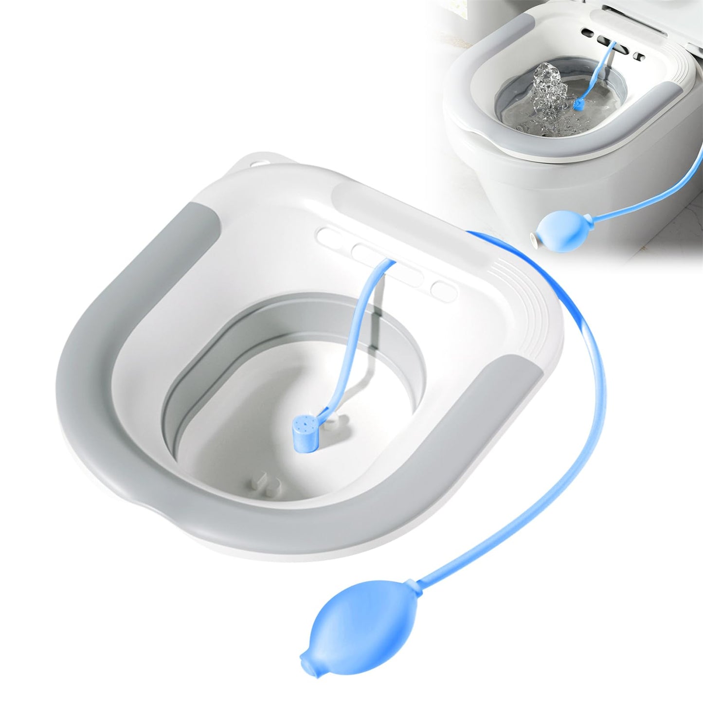 Faltbares Sitzbad für Toilette - Bidet-Einsatz