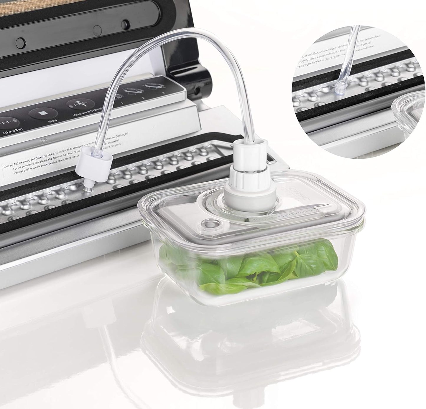 4-teiliges VacuBoxx E Vakuumbehälter Set