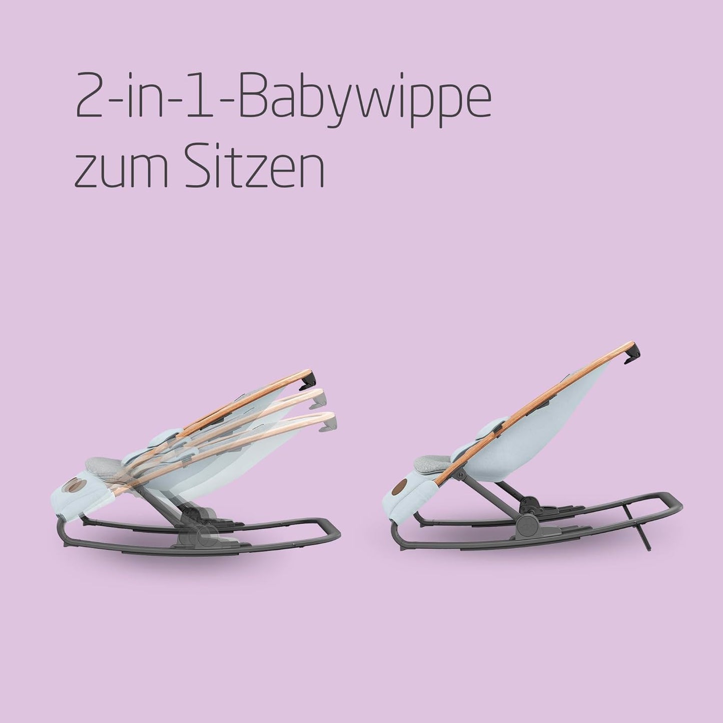 Kori 2-in-1-Babywippe, Essential Grey