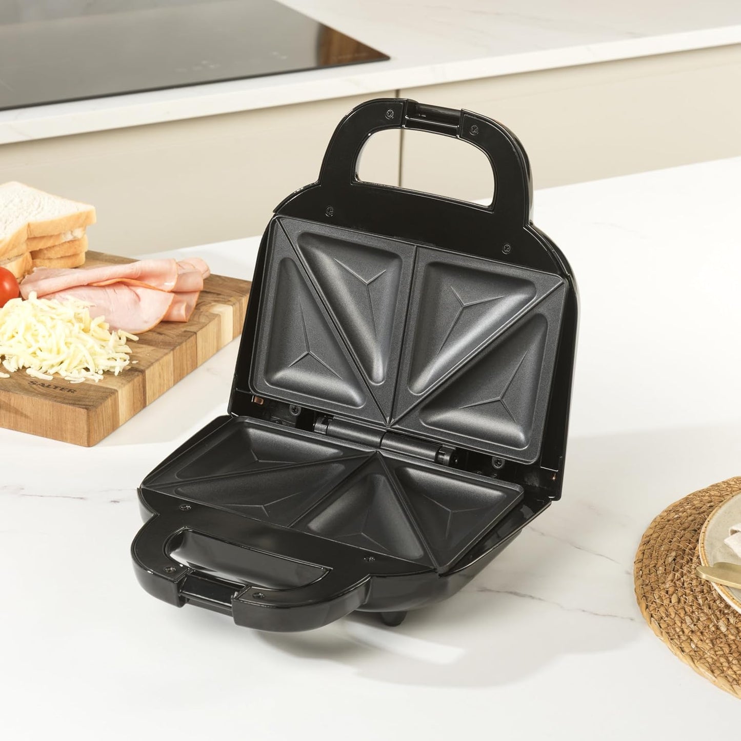 Sandwich-Toaster für 2 Sandwiches, EU Stecker