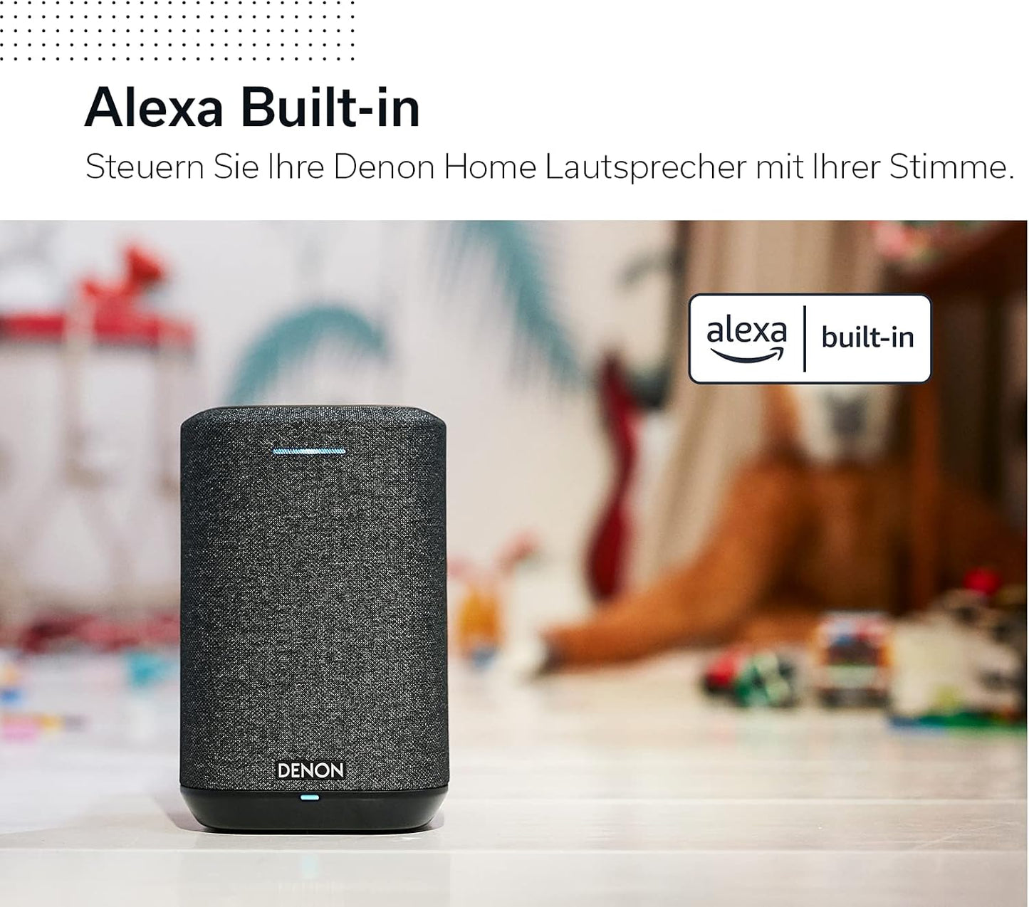 Home 150 Multiroom-Lautsprecher mit Alexa, Mit Alexa, Schwarz