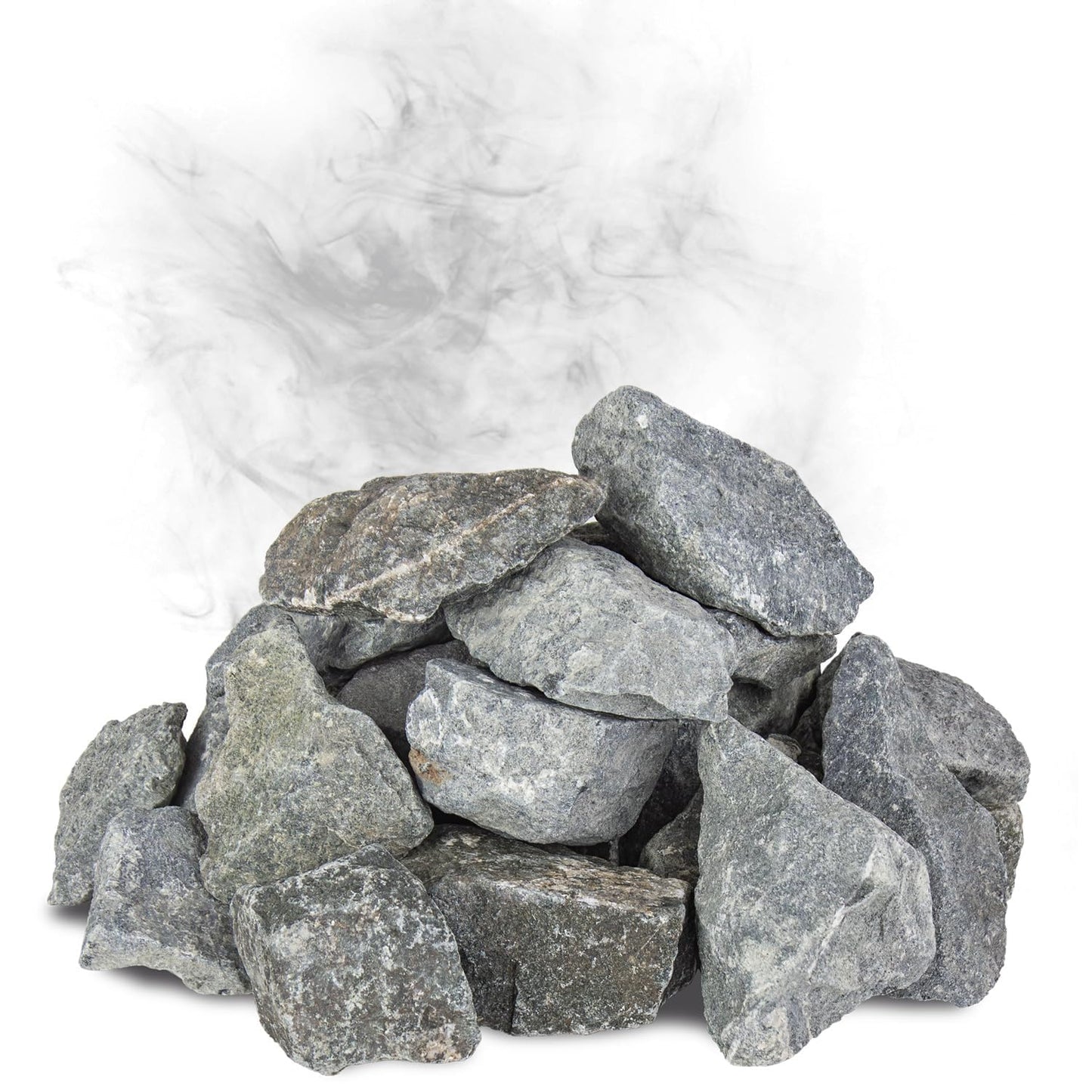 Saunasteine Set, vorgewaschen, 20 kg, 50-80 mm