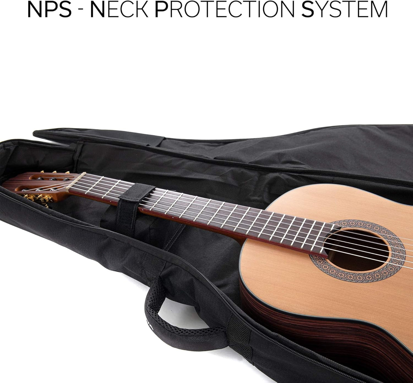 Gitarrentasche Gig Bag Economy, Konzert 3/4 - 7/8 Schwarz