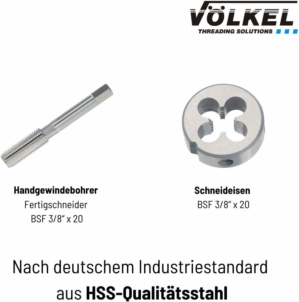 BSF 3/8x20 Gewindeschneider Set