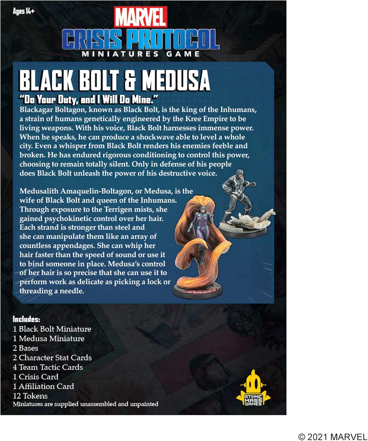 Marvel Crisis Protocol: Black Bolt & Medusa, 2. Character Packs Character Pack: Black Bolt und Medusa