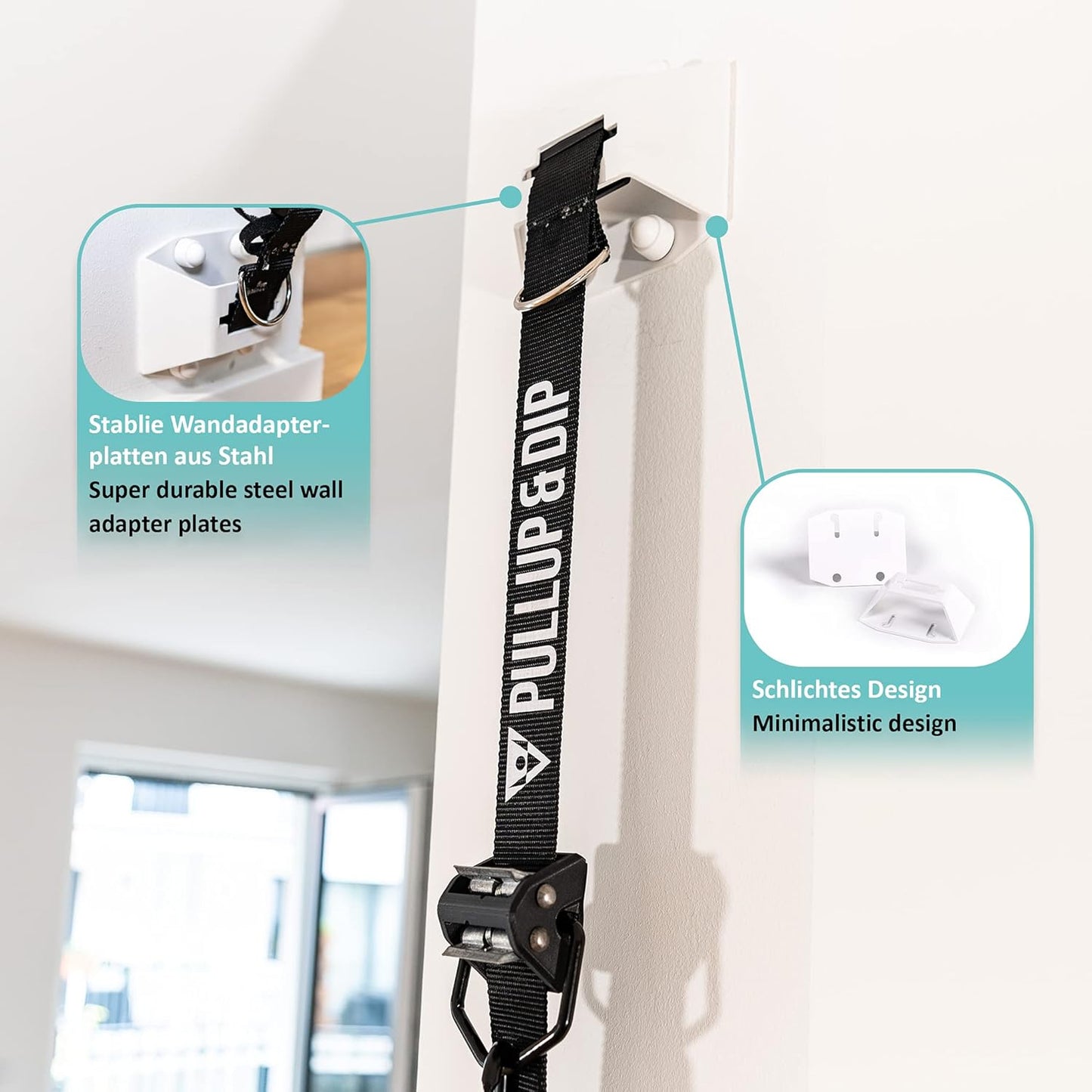 Schlingentrainer und Widerstandstrainer Set, TÜR + WAND Paket