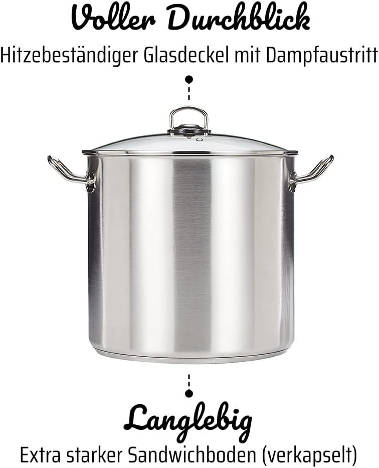 Profi-Topf mit Glasdeckel
