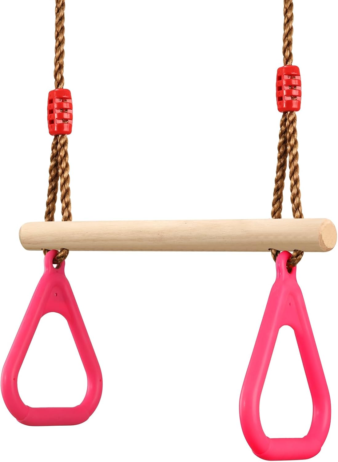 Multifunktions-Kinderholz Trapez Schaukel, Rosa