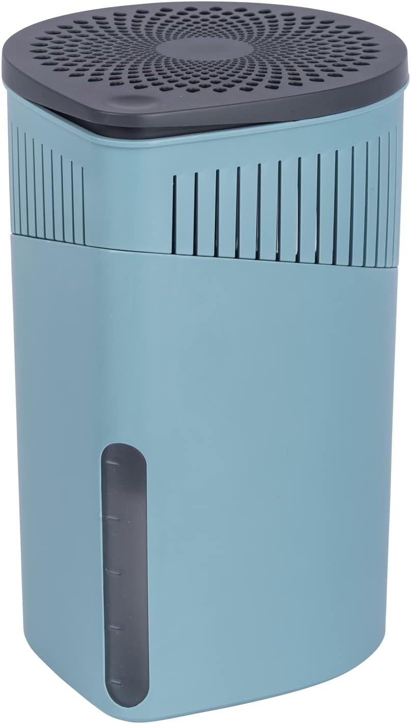 Raumentfeuchter Drop mit nachfüllbarem Granulatblock, Türkis, 23 x 15 x 15 cm, Raumentfeuchter