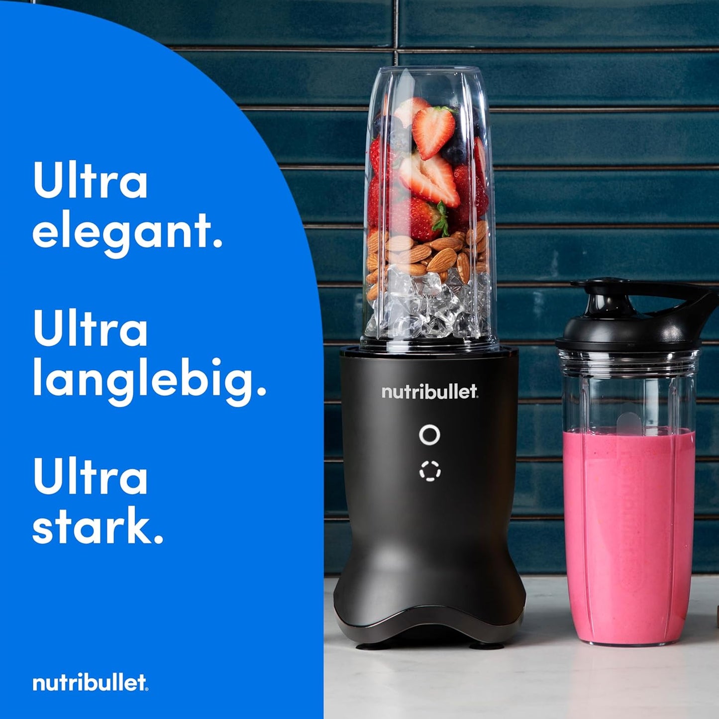 Ultra NB1206MB Mixer-Set mit To-Go-Behältern, 1200W