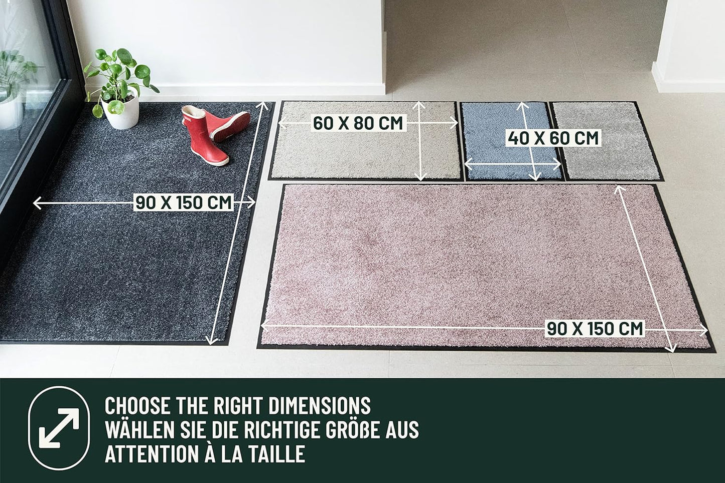Schmutzfangmatte Opticlean, 40 x 60 Cm Opticlean Braun