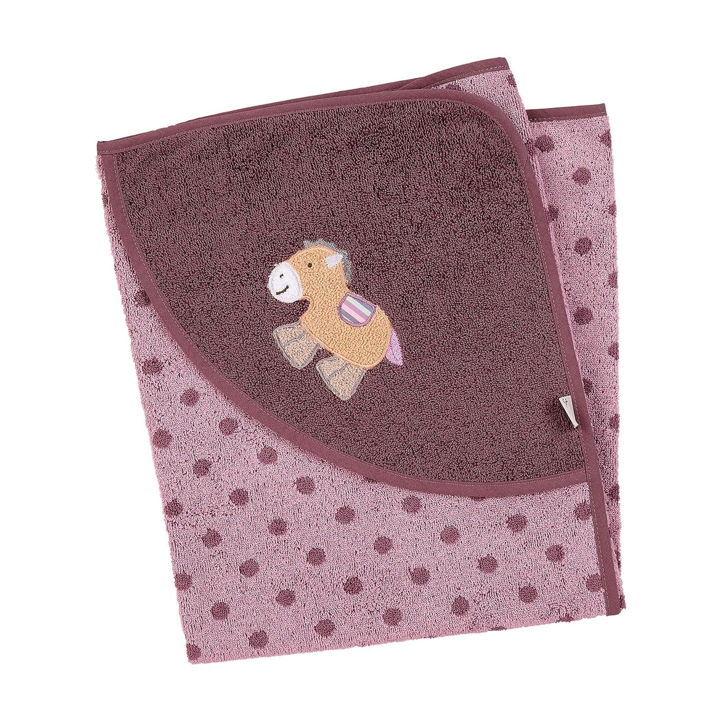 Kapuzenbadetuch für Babys, Pauline (Helllila)