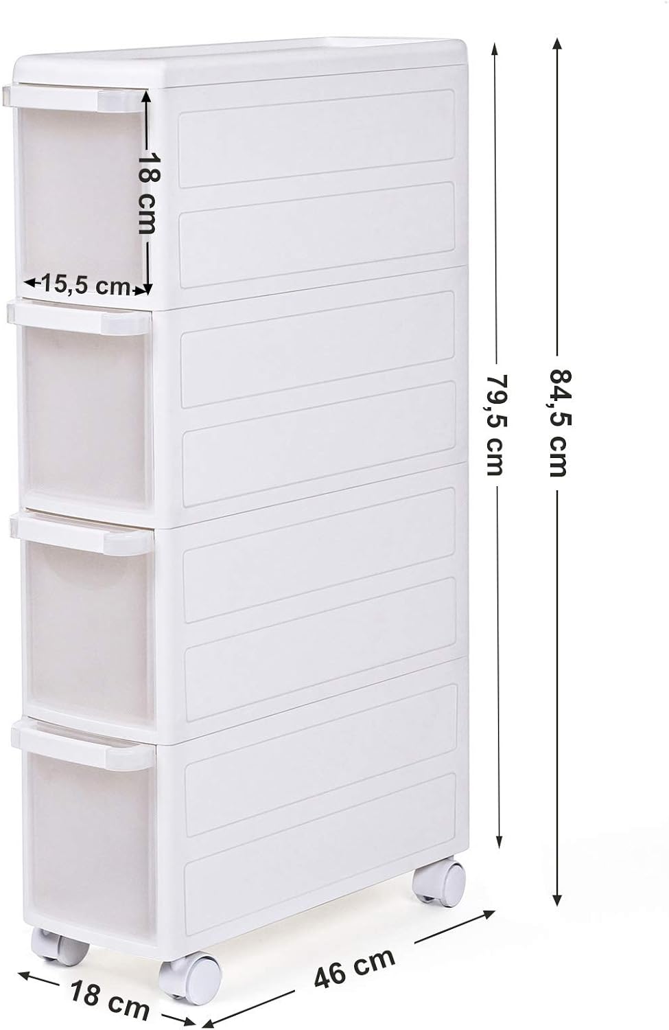 Rollwagen, 46 x 18 x 84.5 cm