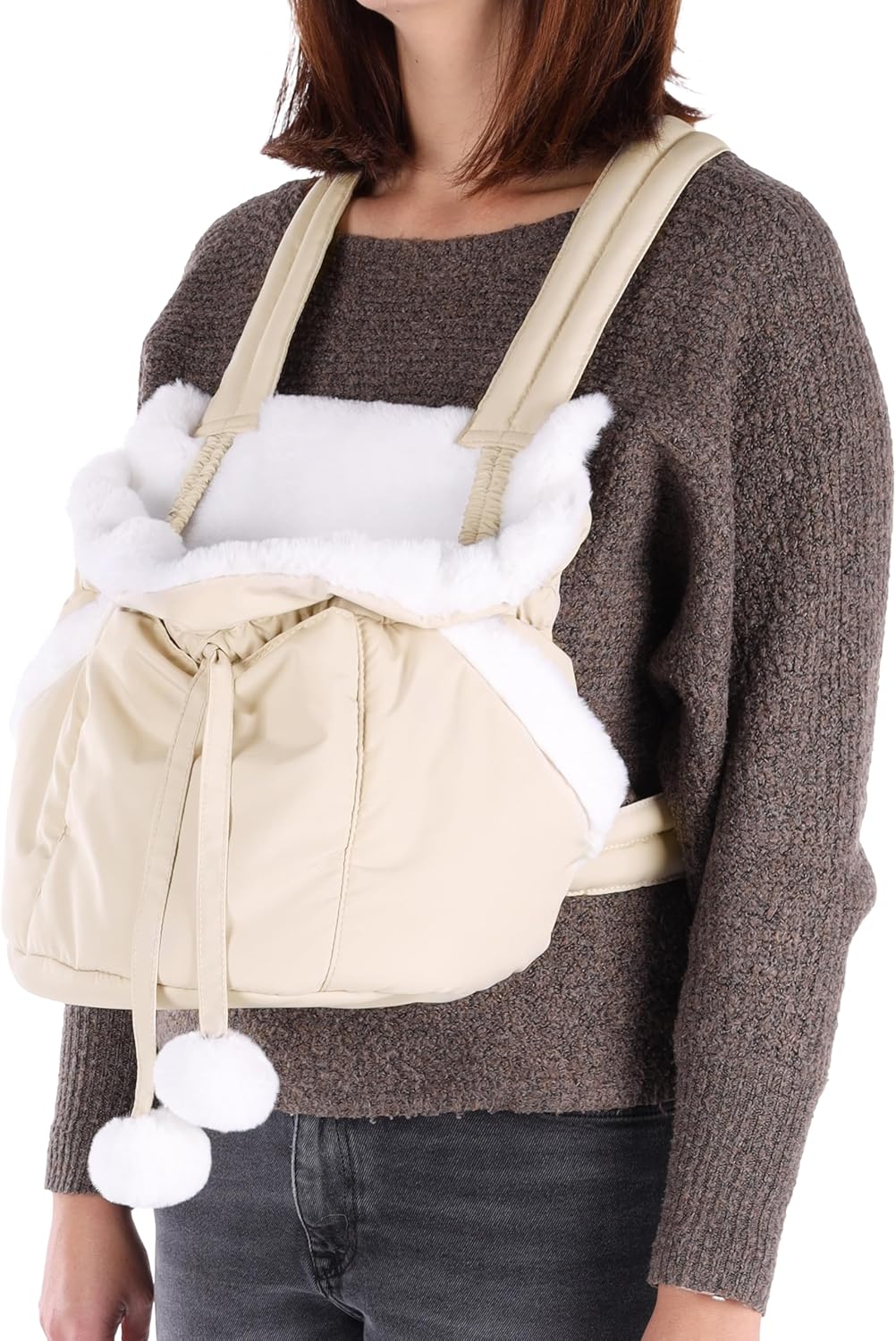 Bauchtrage Cuddi, Cuddi beige - 32x22x25cm
